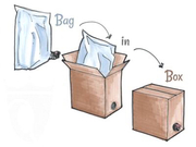 Пакет Bag-in-Box 10 л. метал. 12, 50 грн. 3 л - 10, 50 грн., 5 л-12, 50 гр